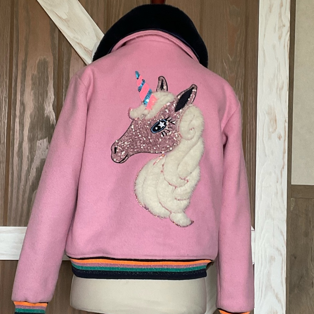 Billieblush Pink Kids Jacket. Bought in Paris France....SIZE 12 - Picture 6 of 8